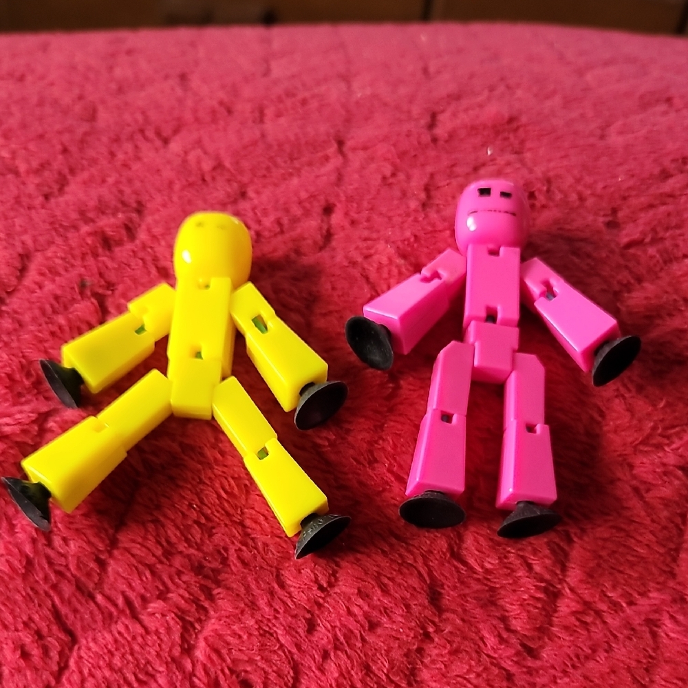 Set Of 3 Stikbot ROBOT Pets Stop Motion Animation Figures